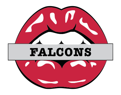 Atlanta Falcons Lips Logo vinyl decal